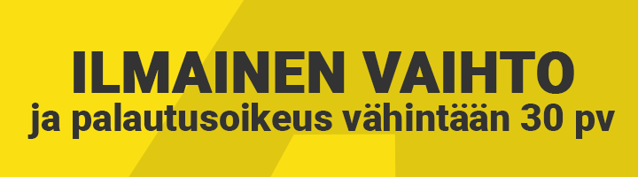 Ilmainen vaihto ja palautus