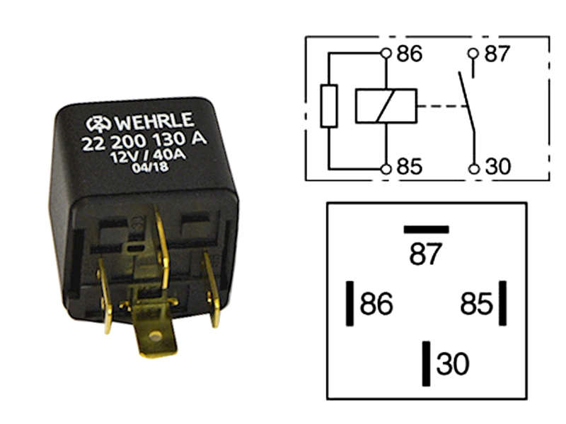 A110649 Relais Wehrle 22 200 117 A, 22 200 111, 12V 70A Starterrelais 22200117A A110649 Relais Wehrle 22 200 117 A, 22 200 111, 12V 70A Starterrelais 22200117A