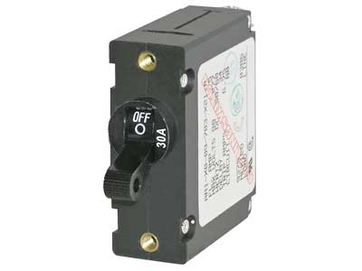 Blue Sea 7220 automaattisulake 30A - musta vipukytkin - Blue Sea Automaattisulakkeet - 1790-7220 - 1