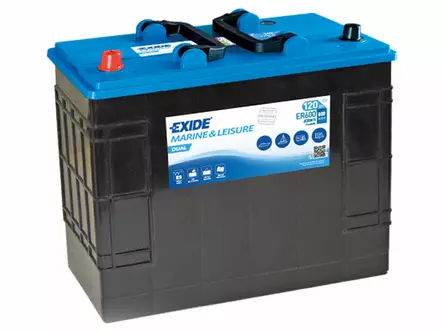 Exide ER600 Dual 12V 120Ah 800A 600Wh +/- - Exide vene- ja vapaa-ajan akut - 1815-ER600 - 1