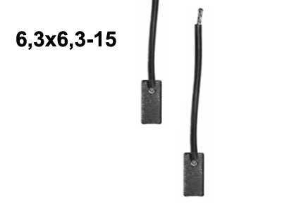 HIILISARJA 6,3X6,3-15 LÄM - Hiilisarjat moottoreihin - PLX10 - 1