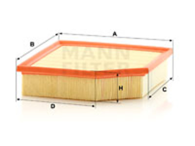 ILMANSUODATIN MANN - Ilmansuodattimet - 1482-C24150 - 1