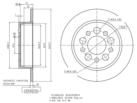 JARRULEVY, 2 KPL/PKT, TAKA, CITROEN, FIAT, PEUGEOT - Jarrulevyt - 69-1180 - 1