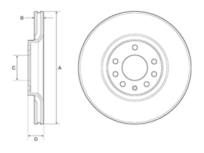 JARRULEVY DELPHI, 2 KPL / PKT, ETU, OPEL ASTRA, CORSA, VECTRA - Jarrulevyt - BG3770 - 1