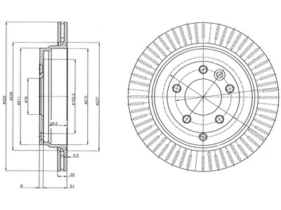 JARRULEVY DELPHI, 2 KPL / PKT, TAKA, LAND ROVER DISCOVERY - Jarrulevyt - BG4020 - 1