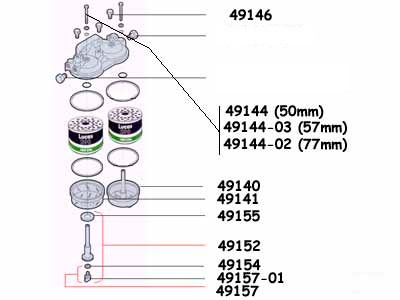 KAKSOISSUODATIN TÄYD. - Suodatinkannet ja suodattimet - 49210 - 2