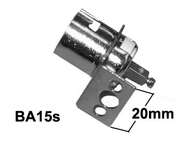 LAMPUNKANTA BA15S RUUVIL. - Polttimon metallikannat - 854420 - 1