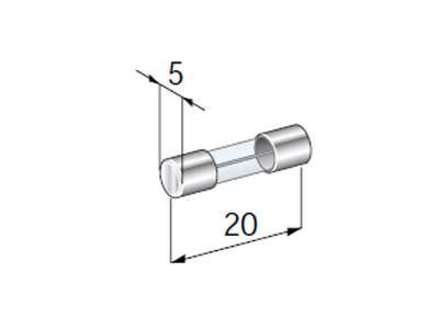 LASISULAKE # 5X20MM 6A - Sulakkeet Lasi - MTA-04-30900 - 1