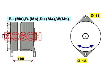 LATURI 24V 80A 0120468093 - Laturit - 0986039260 - 1