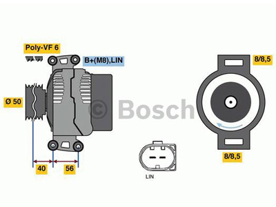 LATURI BOSCH 12V 180 MB CDI - Laturit - 0986048450 - 1