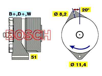 LATURI VOLVO 24V 55A 0120469523 HOLKILLA - Laturit - 0986033840 - 1