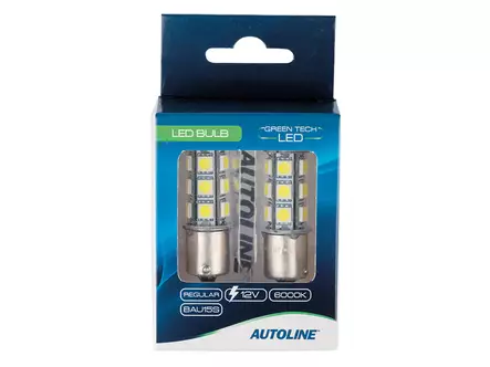 LED-POLTTIMOPARI BAU15S 6000K AUTOLINE GREEN TECH - LED-polttimot metallikanta - 1608-87110 - 2