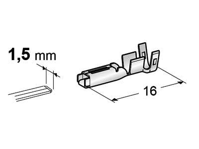 LIITIN NAARAS 070 F150 # - Liittimet suojaamattomat - 1108070 - 1