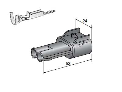 LIITINRASIA 2 N. SEAL 2,8 (UROSLIITTIMILLE) - Liitinrasia AMP - 4423540 - 1