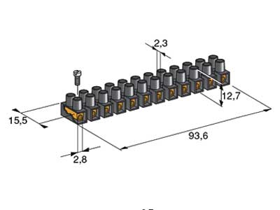 LIITINRIMA "SOKERIPALA" MUS 2,5MM - Liitinrima - 4430100 - 1