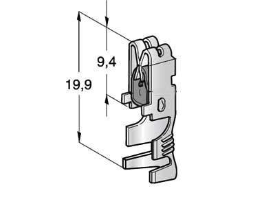 LIITIN UNI F630 CLIP 0,5 -1,5 MM2 - Liittimet suojaamattomat - 1107920 - 1