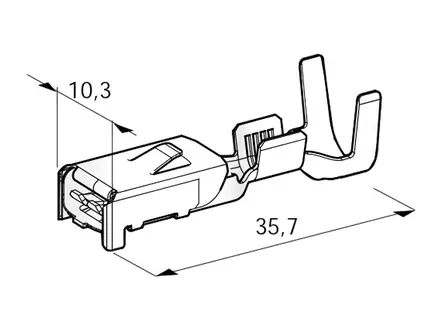 LIITIN WP F800 W/SEAL NA. - Liittimet suojaamattomat - 1707410 - 1