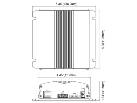 SDA100W SIREN, AMPLIFIER & HANDHELD MIC SET, SURFACE MOUNT, 12-2 - Peruutushälyttimet ja äänimerkit - 1603-1500690 - 2