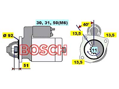 STARTTI 24V 6,2KW MB RV152 - Startit - 0986018370 - 1