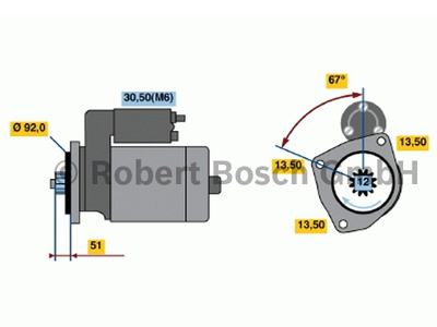 STARTTI SCANIA # R-SARJA 500-620 16.0L - Startit - 0986022250 - 1