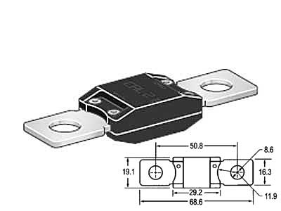 MTA PowerVal sulake 400A CAL2 Musta - Sulakkeet Mega-/Powerval - 0601400 - 1
