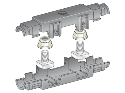 MTA Sulakerasia kaapelin väliin 1x Mega sulakkeelle - Sulakerasiat Mega/Powerval sulakkeelle - 0300380 - 1