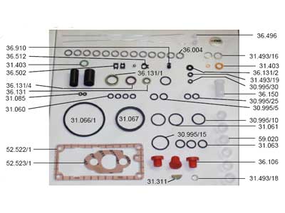 TIIVISTESARJA 07135-126 - Tiiviste ja korjaussarjat - 31540 - 1
