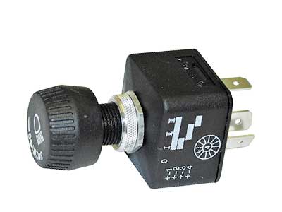 KIERTOKYTKIN/VALOKYTKIN 0-1-2-3 LATTALIITTIMET VALOSYMBOLI - Valokatkaisimet - 259010 - 1