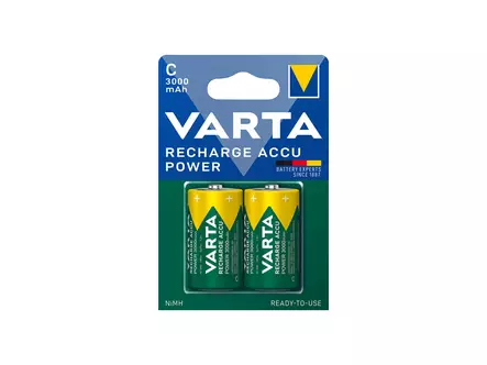 VARTA RECHARGEABLE ACCU C 3000MAH AKKUPARISTO - C paristot - 1811-8740290 - 2