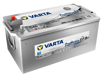 Varta C40 Pro Motive EFB käynnistysakku 12V 240Ah 1200A +/- - VARTA vene- ja vapaa-ajan akut - 1810-C40 - 1