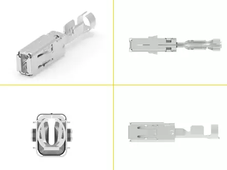 TE Connectivity MCP 2.8mm eristämätön liitinsarja 100kpl - Naaras / 0.5-1.0mm2 - 2.8mm suojaamattomat liittimet - 1045-6159-100 - 1