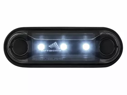 Optibeam Dark Phantom led-äärivalo 12-24V - Valkoinen - Kirkkaat äärivalot - 1608-3210 - 1