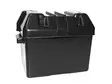Musta akkukotelo 340x230x260mm - Pieni / Muovinen / Kannella / Hihnalla - Akkulaatikot ja telineet - 1806-50000 - 1
