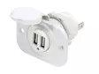 Blue Sea 1016200 USB-pistorasia valkoinen 12/24V 2 x USB-A - Blue Sea Muut tarvikkeet - 1790-1016200 - 1