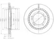 JARRULEVY DELPHI, 2 KPL / PKT, ETU, SUZUKI GRAND VITARA - Jarrulevyt - BG3820 - 1