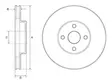 JARRULEVY DELPHI, 2 KPL / PKT, ETU, TOYOTA COROLLA, COROLLA VERS - Jarrulevyt - BG3780 - 1