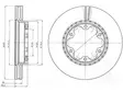 JARRULEVY DELPHI, 2 KPL / PKT, ETU, TOYOTA HI-ACE - Jarrulevyt - BG4210 - 1