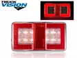 Truck Vision led-takavalo "Neon Effect" 12-24V vasen/oikea - LED-suorakaide takavalot - 1608-6750 - 1