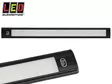 SISÄVALO, KAPEA, HIPAISUKYTKIMELLÄ, 12V - 410MM - MUSTA ALUMIIN - LED-sisävalot, suorakaide - 1614-40410 - 1