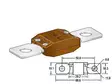 MTA PowerVal sulake 500A CAL4 Ruskea - Sulakkeet Mega-/Powerval - 0601500 - 1
