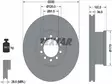 TEXTAR JARRULEVY 335MM MB ATEGO ETU EML 17.5 - Jarrulevyt - 1497-93101300 - 1