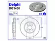 JARRULEVY DELPHI, 2 KPL / PKT, ETU, RENAULT - Jarrulevyt - BG3430 - 2