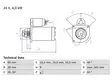 STARTTI KHD 24V 0001368001 - Startit - 0986011270 - 2