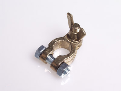 (-) akkukenkä M8 pultilla ja siipimutterilla 1kpl - Akkukengät - 1506130 - 1