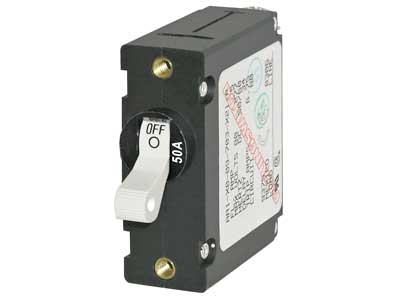 Blue Sea 7230 automaattisulake 50A - valkoinen vipukytkin - Blue Sea Automaattisulakkeet - 1790-7230 - 1