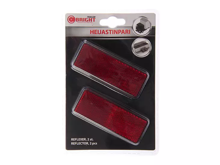 C-BRIGHT HEIJASTINPARI PUN. 96X38MM - Ajoneuvoheijastimet ja kilvet - 1-92420 - 1