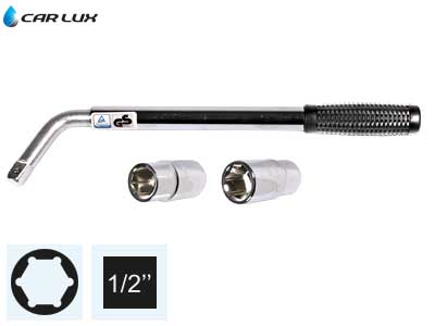 CAR LUX RENGASAVAIN TELESKOOPPI 17,19,21,23MM - Hylsyt ja räikät 1/2" - 1-92520 - 1