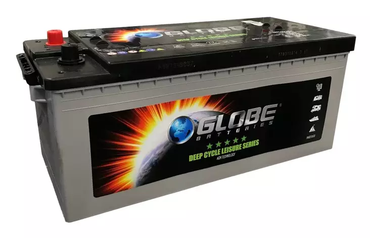 Globe Deep Cycle AGM vapaa-ajan akku 12V 180Ah 1050A +/- - Globe vene-ja vapaa-ajan akut - 1806-77180 - 1