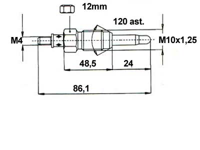 HEHKU 12V GJ28IS ECO GOLD. DC - Hehkutulpat - 8039-0660 - 1