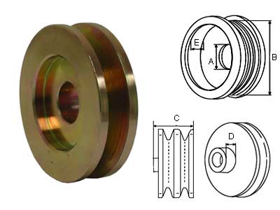 HIHNAPYÖRÄ 17/67MM 1X10 - Hihnapyörät 10mm - 2900-3610 - 1